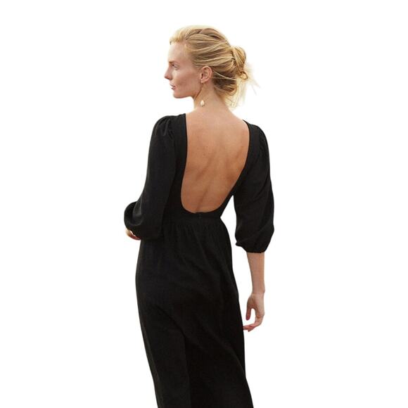 Rachel Pally - Linen Canvas Roma Dress - Licorice (Black) - XL (NWOT) - Picture 4 of 14